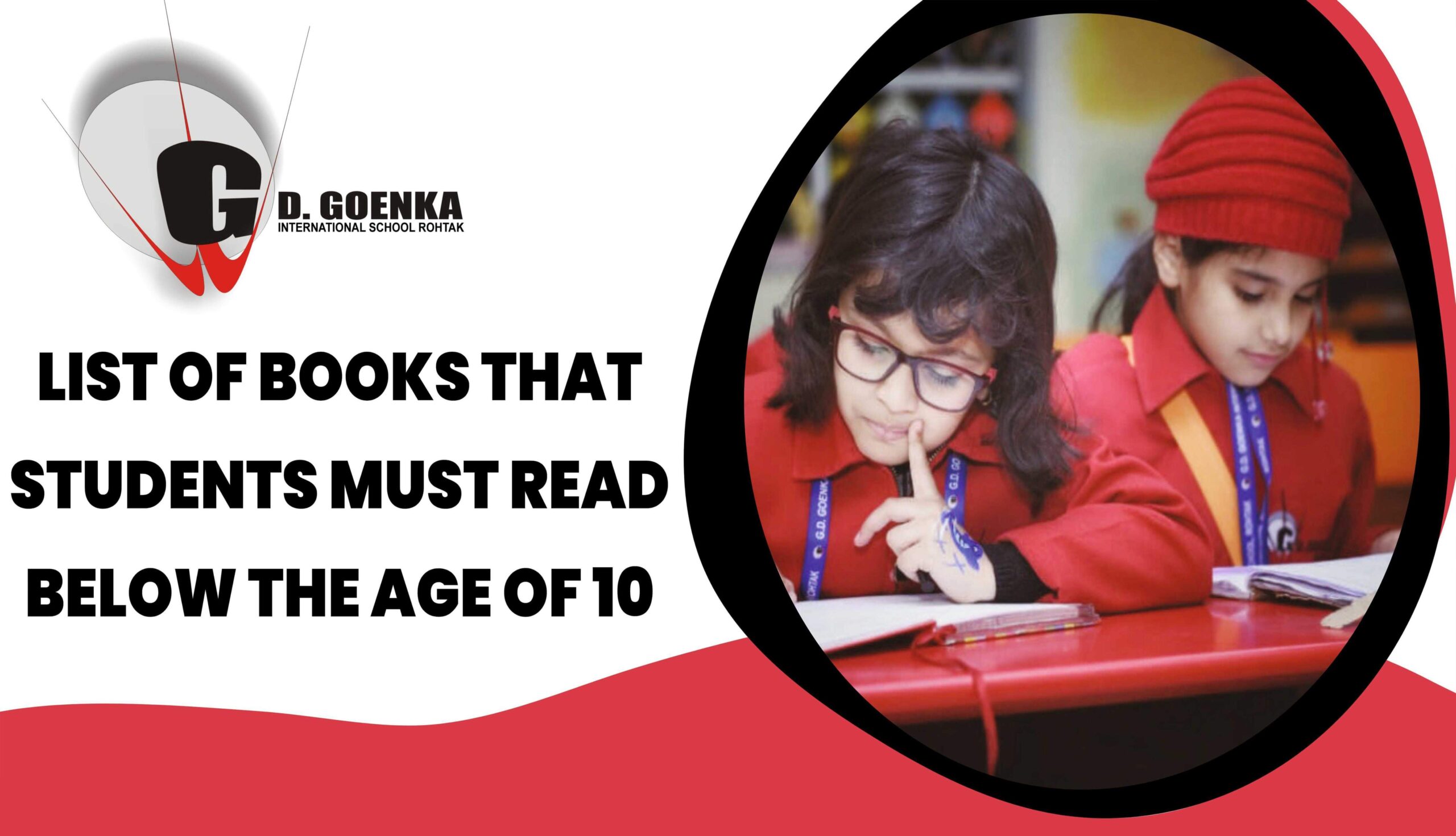 List of Books that students must read below the age