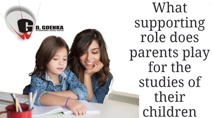 What supporting role does parents play for the studies of their children
